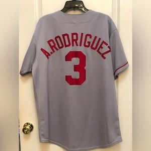 A.Rodiguez Majestic Texas Baseball Jersey